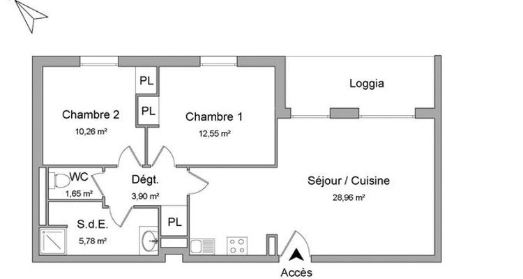 appartement 3 pièces à louer NARBONNE 11100 63.1 m²