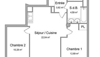 appartement 3 pièces à louer SAINT MAURICE 94410 55.04 m²