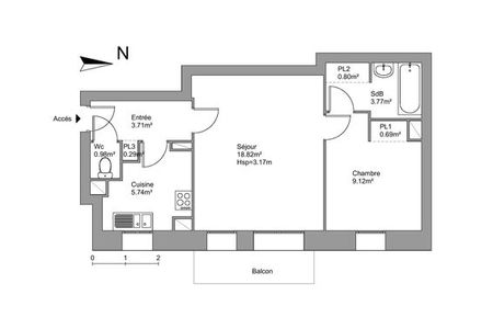Vue n°3 Appartement 2 pièces à louer - Annecy (74000) 949 €/mois cc