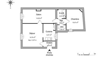 appartement 3 pièces à louer NANCY 54000 53.24 m²