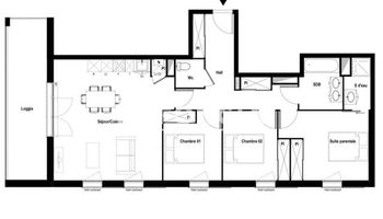 appartement 4 pièces à vendre L'UNION 31240 86.36 m²