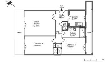 appartement 3 pièces à louer SANARY SUR MER 83110 66.6 m²