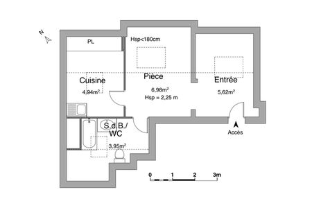 Appartement a louer malakoff - 2 pièce(s) - 35 m2 - Surfyn