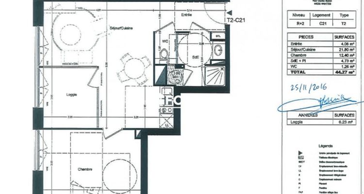appartement 2 pièces à louer NANTES 44300 44.3 m²
