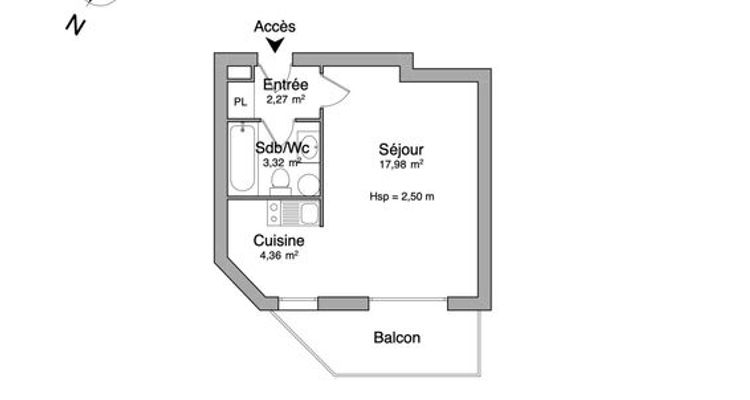 appartement 1 pièce à louer SAINT FARGEAU PONTHIERRY 77310 27.93 m²