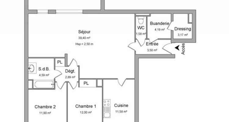 appartement 4 pièces à louer NANTES 44100 94.8 m²