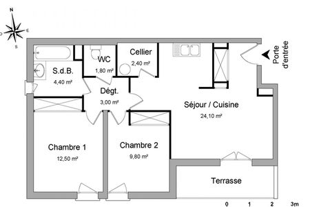 Vue n°3 Appartement 3 pièces T3 F3 à louer - Pelissanne (13330)
