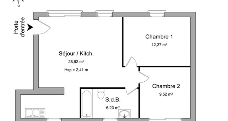 appartement 3 pièces à louer THIONVILLE 57100 56.9 m²