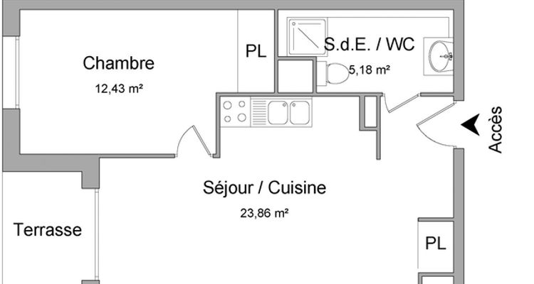 Vue n°1 Appartement 2 pièces T2 F2 à louer - Lyon 8ᵉ (69008)