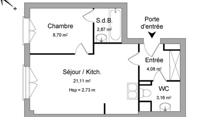 appartement 2 pièces à louer ASNIERES SUR SEINE 92600 39.9 m²