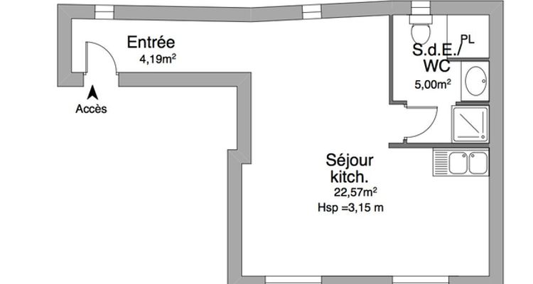 appartement 1 pièce à louer AVIGNON 84000 31.8 m²