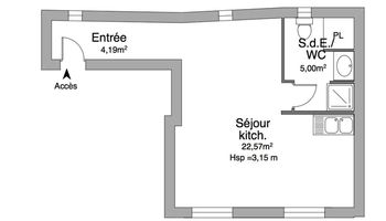 appartement 1 pièce à louer AVIGNON 84000 31.8 m²
