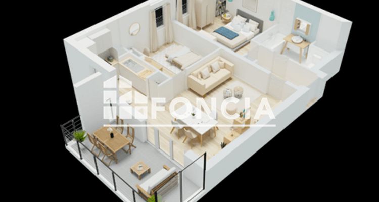 appartement 3 pièces à vendre AVIGNON 84140 57 m²
