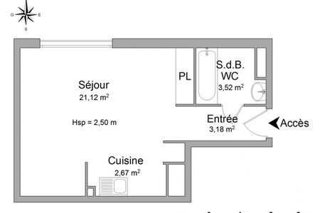 Appartement a louer fontenay-aux-roses - 1 pièce(s) - 30.5 m2 - Surfyn