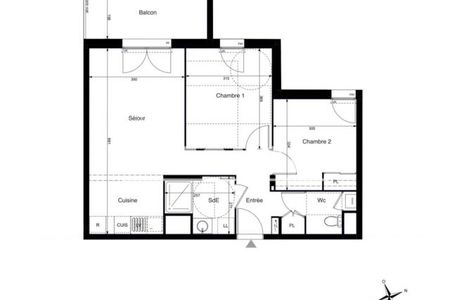 Vue n°2 Appartement 3 pièces à vendre - LA ROCHELLE (17000) - 58.5 m²