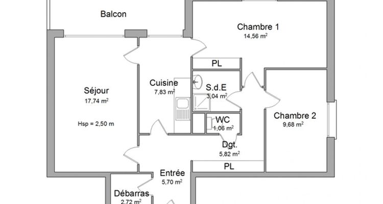 Vue n°1 Appartement 3 pièces T3 F3 à louer - Chartres (28000)