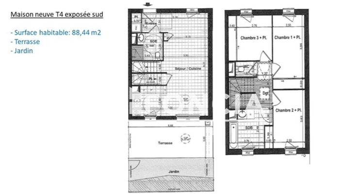 maison 4 pièces à vendre NOYAL CHATILLON SUR SEICHE 35230 88.44 m²