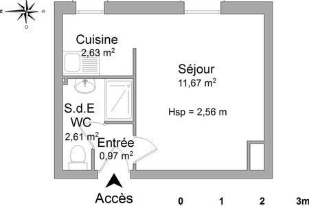 appartement 1 pièce à louer STRASBOURG 67000 20.7 m²