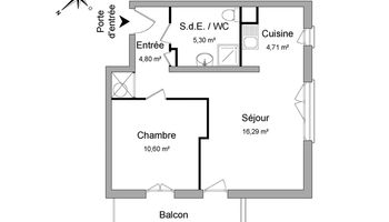 appartement 2 pièces à louer EZANVILLE 95460 41.7 m²