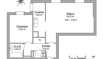 appartement 2 pièces à louer LILLE 59000 51.62 m²