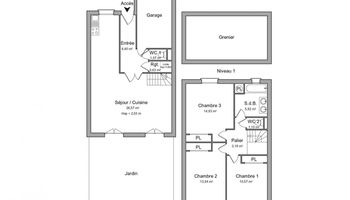 maison 4 pièces à louer ESSEY LES NANCY 54270 93.1 m²