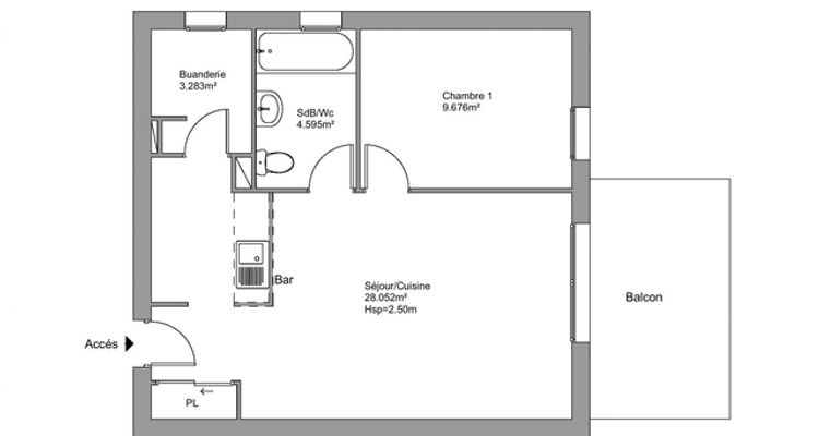 appartement 2 pièces à louer ORANGE 84100 45.6 m²
