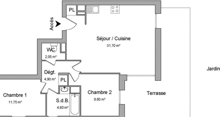 appartement 3 pièces à louer MARSEILLE 11ᵉ 13011 64.6 m²