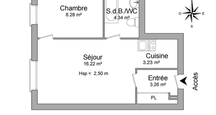 Vue n°1 Appartement 2 pièces T2 F2 à louer - Lille (59000)