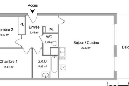 appartement 3 pièces à louer BORDEAUX 33000 67.97 m²