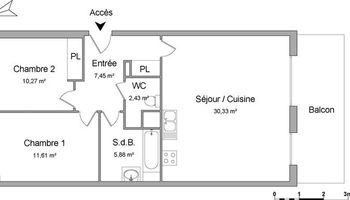 appartement 3 pièces à louer BORDEAUX 33000 67.97 m²