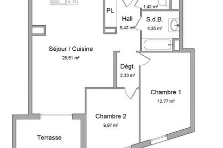 appartement 3 pièces à louer SIX FOURS LES PLAGES 83140 62.77 m²
