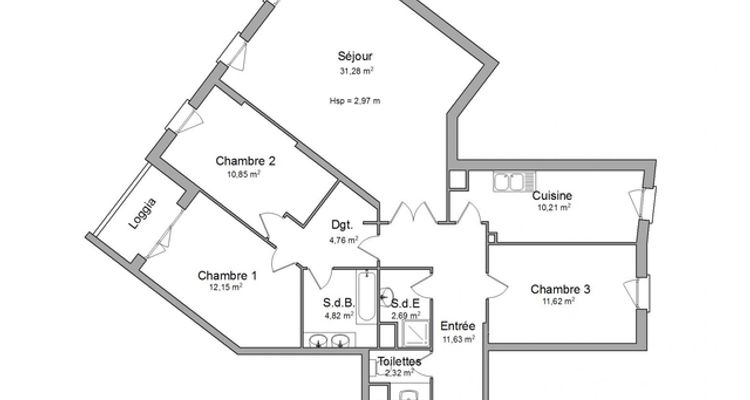 appartement 4 pièces à louer RUEIL MALMAISON 92500 102.3 m²