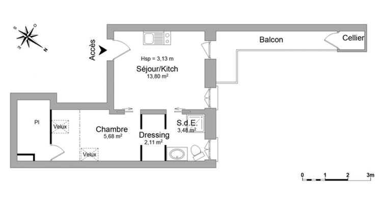 Vue n°1 Appartement 2 pièces T2 F2 à louer - Toulouse (31000)