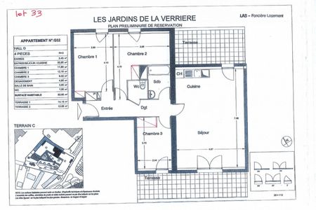 Vue n°2 Appartement 4 pièces T4 F4 à louer - La Verriere (78320)