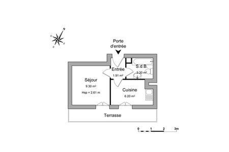 Vue n°2 Studio T1 F1 à louer - Strasbourg (67000)