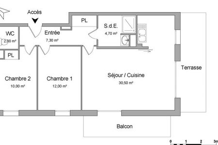 appartement 3 pièces à louer BORDEAUX 33000 66.5 m²