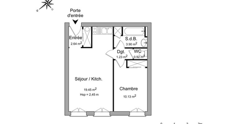appartement 2 pièces à louer LA ROCHELLE 17000 38.3 m²