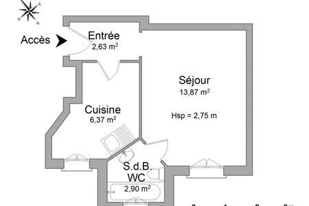 appartement 1 pièce à louer PARIS 14ᵉ 75014 25.8 m²