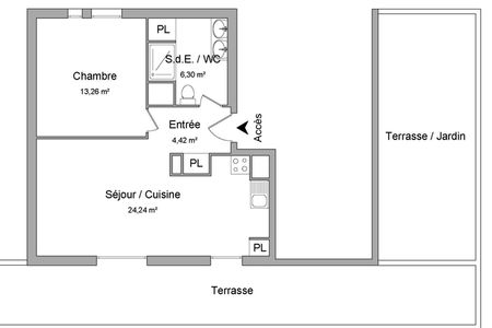 Vue n°2 Appartement meublé 2 pièces T2 F2 à louer - Limonest (69760)