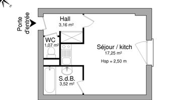 appartement 1 pièce à louer MAXEVILLE 54320 25 m²