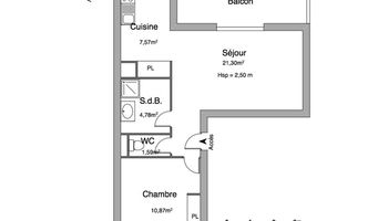 appartement 2 pièces à louer MONTUSSAN 33450 46.1 m²