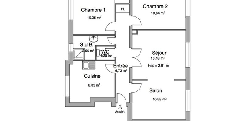 appartement 3 pièces à louer CHAMALIERES 63400 65.2 m²