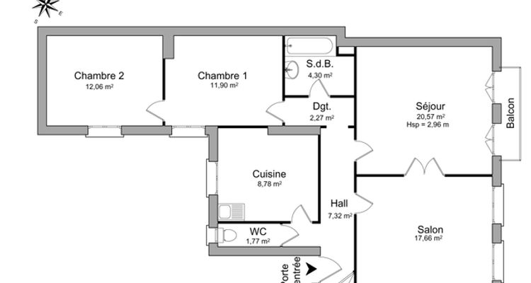 appartement 4 pièces à louer STRASBOURG 67100 86.6 m²