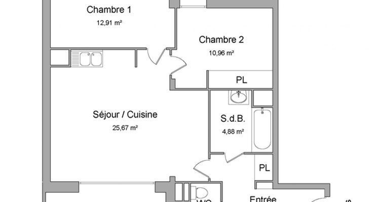appartement 3 pièces à louer TOULOUSE 31500 64.1 m²