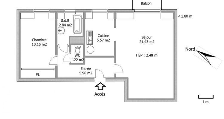Vue n°1 Appartement 2 pièces à louer - Melun (77000) 735 €/mois cc