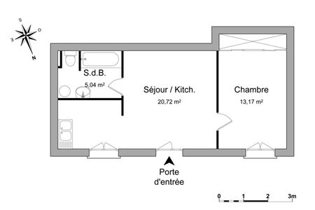 appartement 2 pièces à louer PLOEMEUR 56270