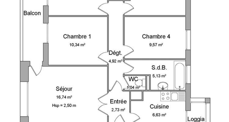 Vue n°1 Appartement 5 pièces T5 F5 à louer - Aix En Provence (13090)