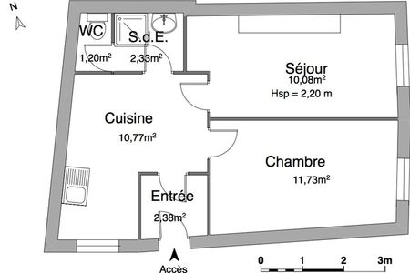 Vue n°3 Appartement 2 pièces T2 F2 à louer - Thionville (57100)