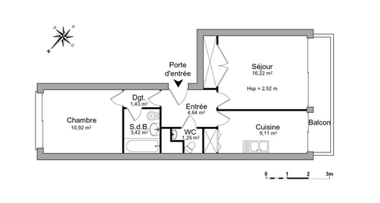 Vue n°1 Appartement 2 pièces T2 F2 à louer - Poitiers (86000)