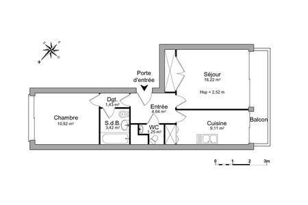 appartement 2 pièces à louer POITIERS 86000 47 m²